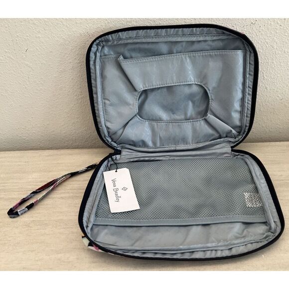 Vera Bradley Lighten Up Wipes Wipe Pouch Mod Paisley Pink Blue White NWT - Picture 5 of 6